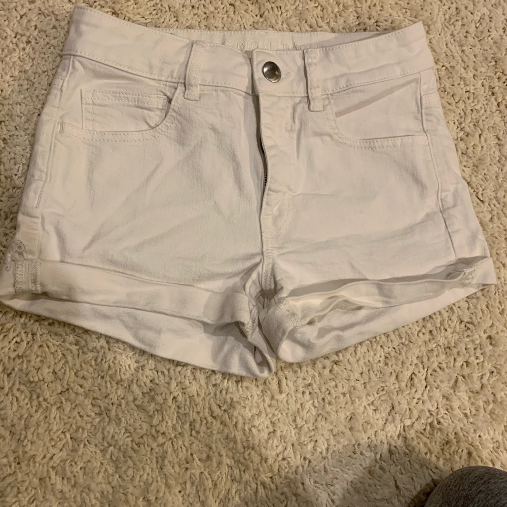High rise stretch shorts